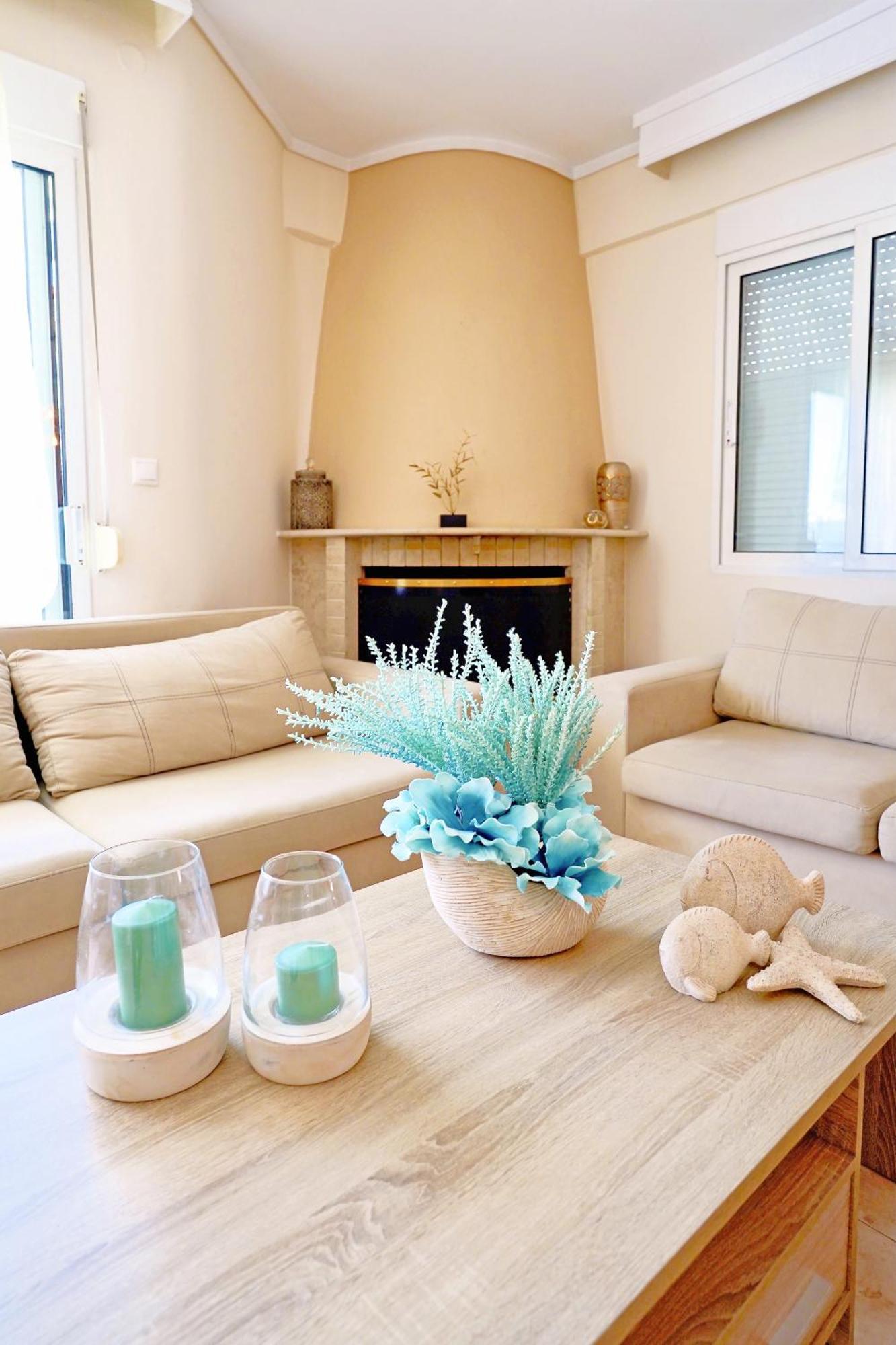 Lovely And Sunny Apartament 300M From Beach!! Peraia  ภายนอก รูปภาพ